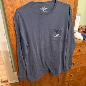 Vineyard Vines Men's‎ Navy Long Sleeve Tee